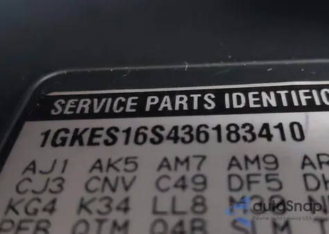 2003 GMC Envoy Xl Sle z USA, uszkodzony, nr VIN 1GKES16S436183410